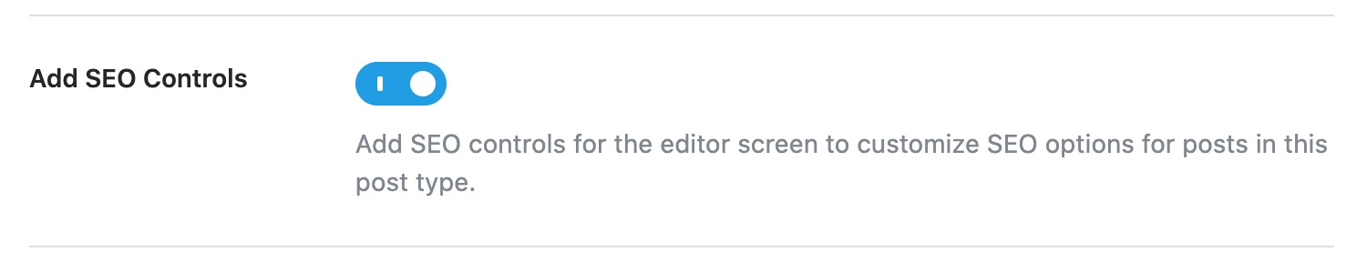 Add SEO Controls - Posts
