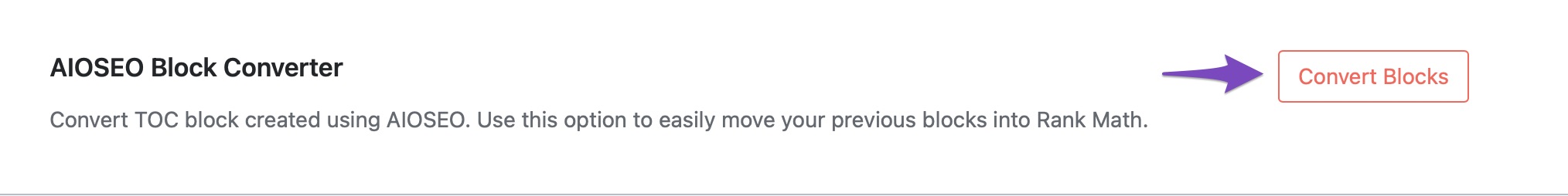 AIOSEO convert block