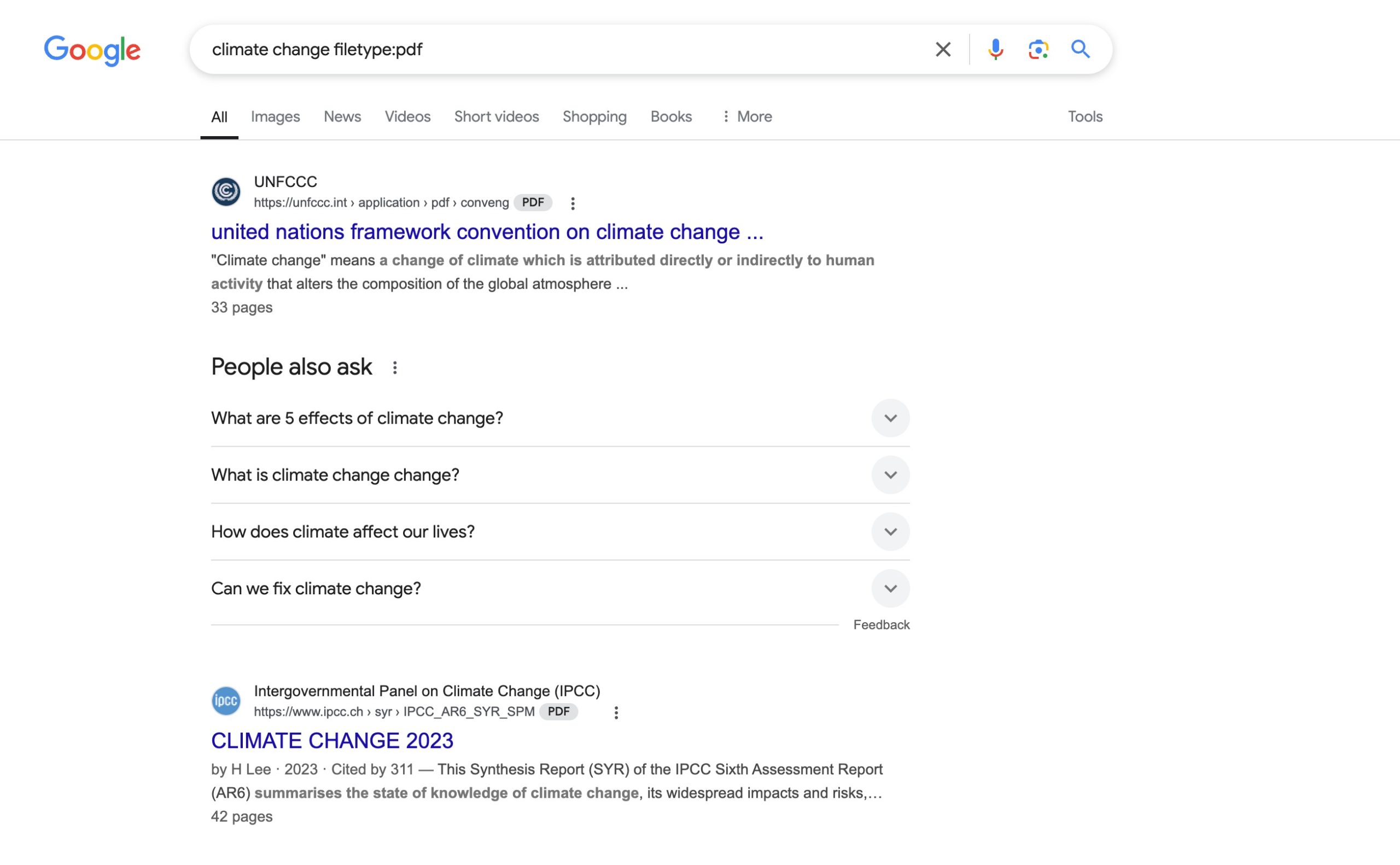 Find specific file types