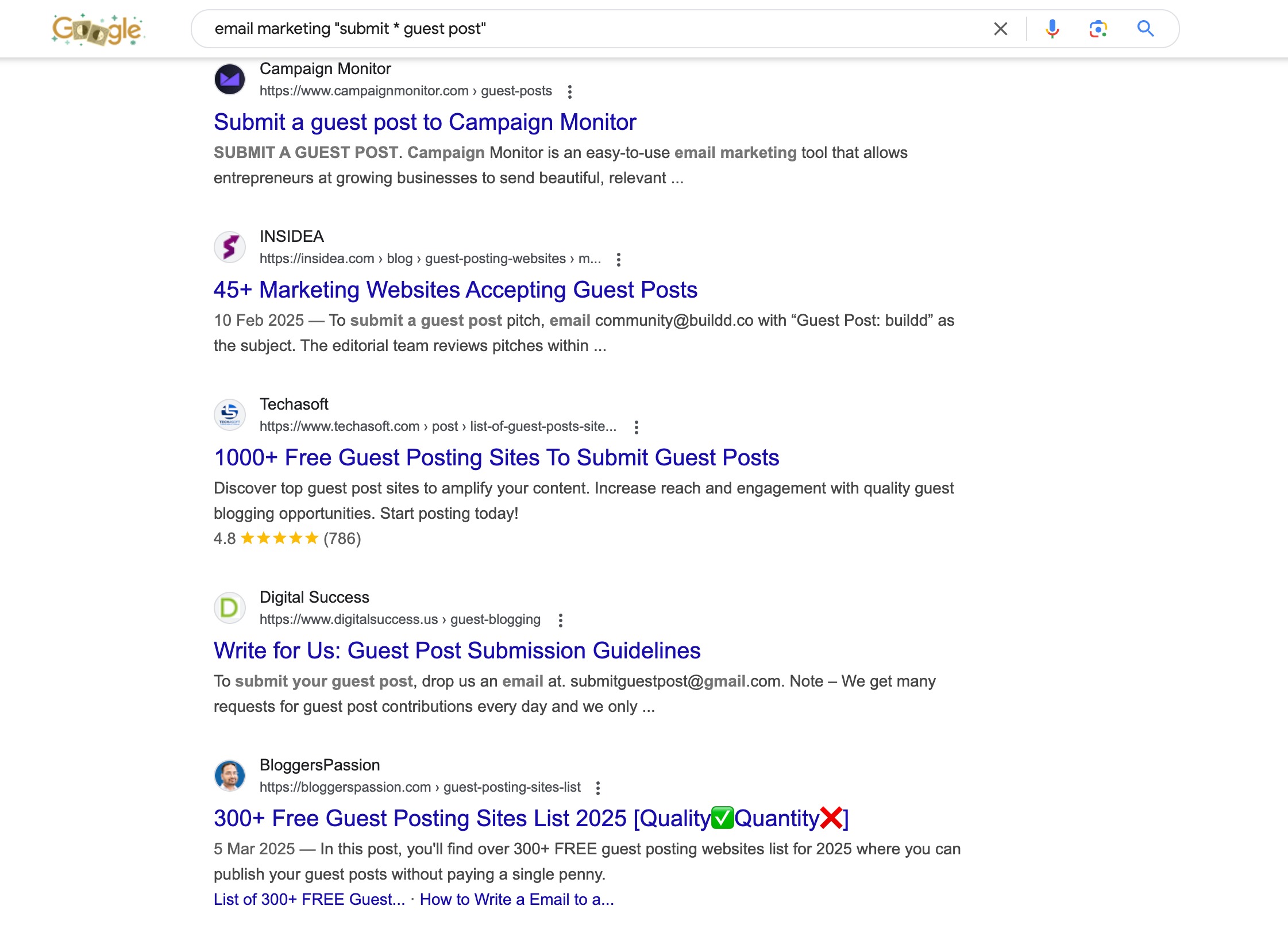 Advanced operator for guest post