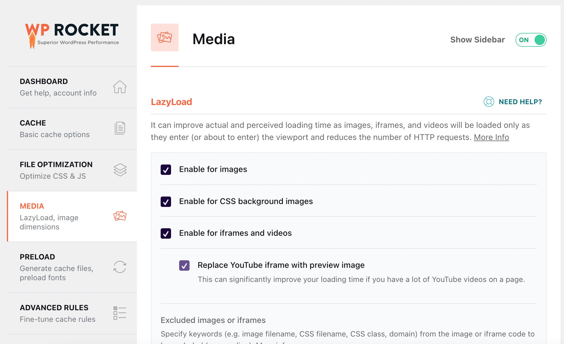 LazyLoad in WP Rocket