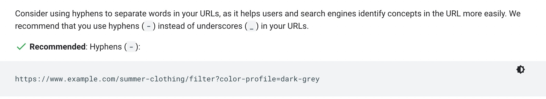 Google URL Structure