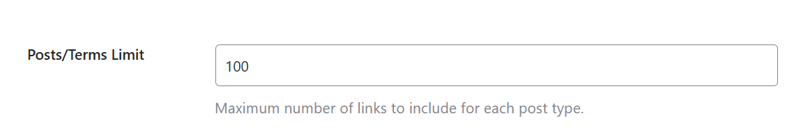 Posts/Terms Limit
