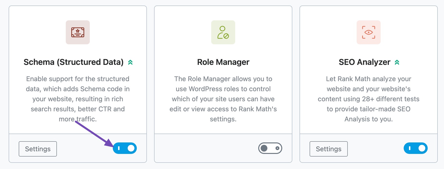 Enable Schema module