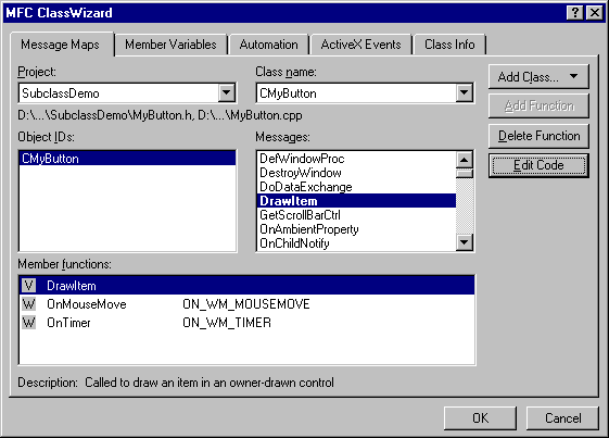 Adding DrawItem override
