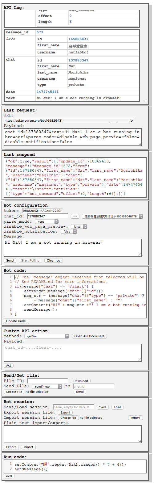 A running html bot on small device