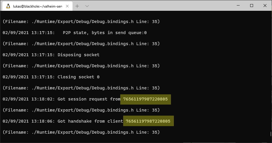 User ID in logs User ID in logs