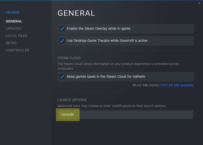 Enable Admin Console Enable Admin Console