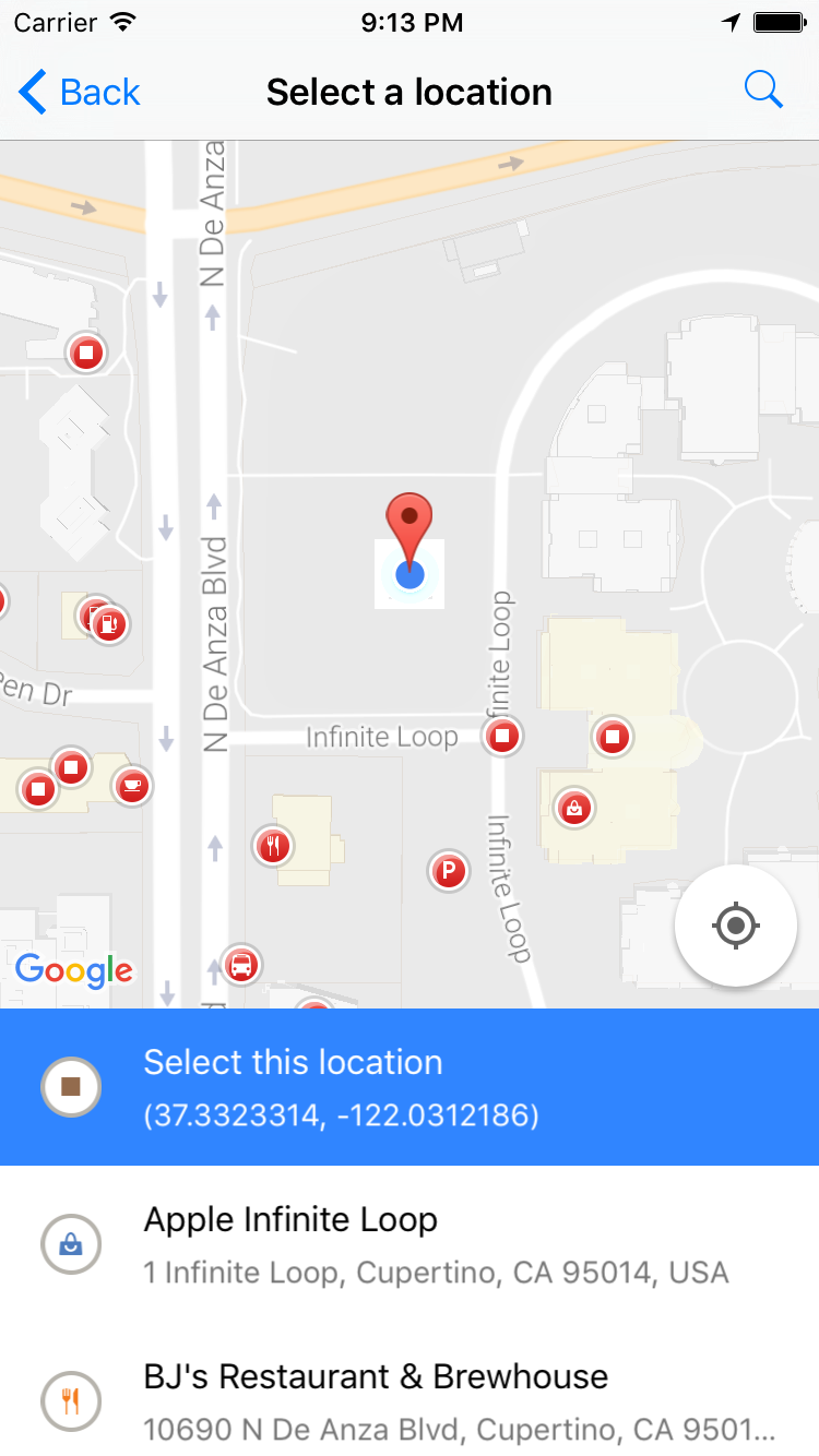 React Native Google Place Picker React Native Google Place Picker