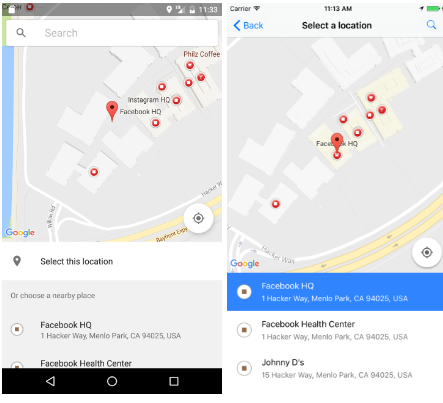 React Native Google Places Autocomplete Component React Native Google Places Autocomplete Component