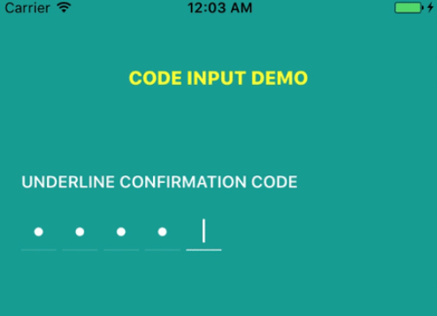 React Native Confirmation Code Input Component React Native Confirmation Code Input Component