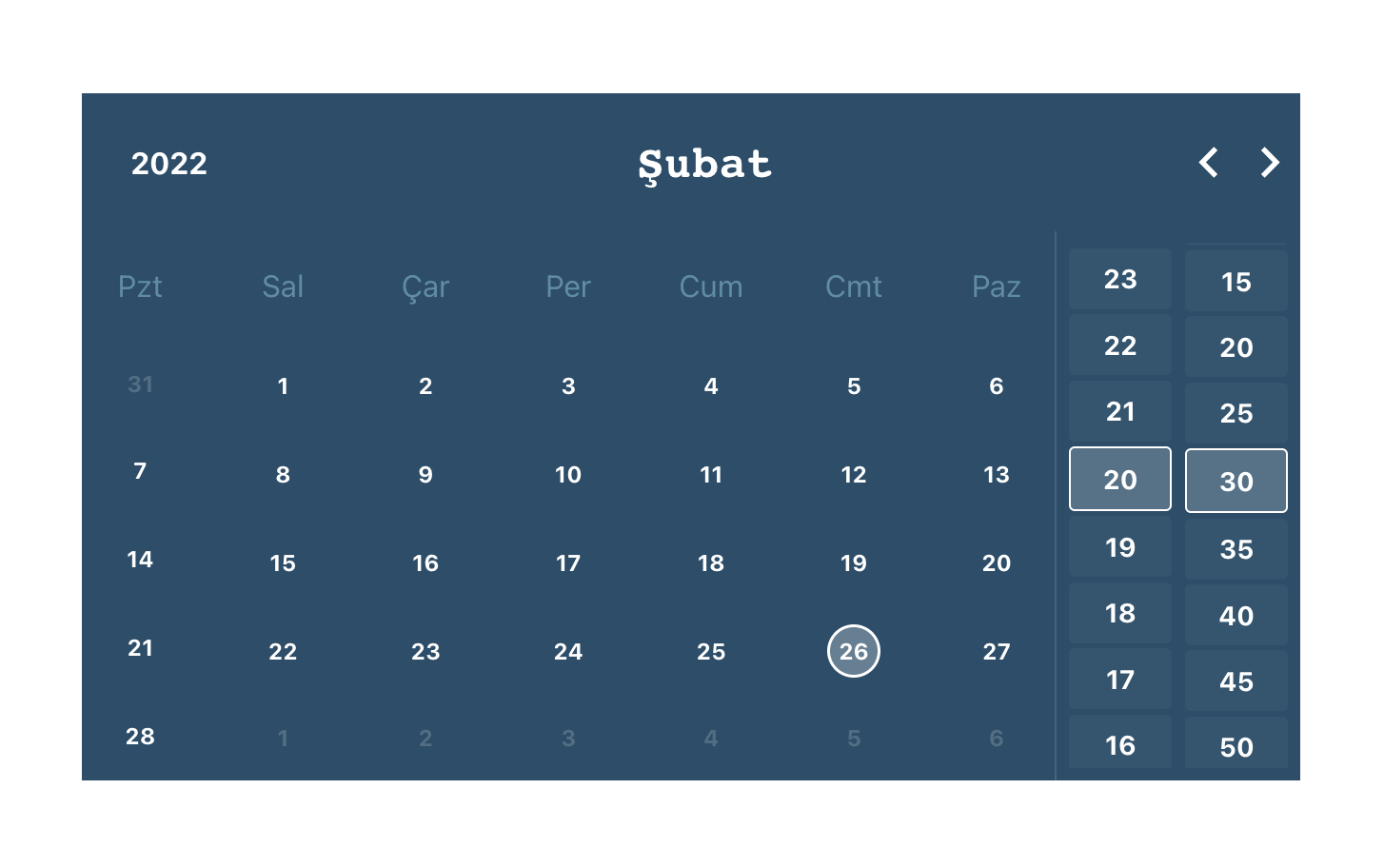 Multilingual Date Time Picker Popup For React