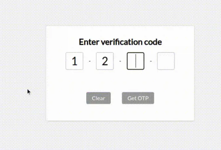 Customizable One-time Password Input Component
