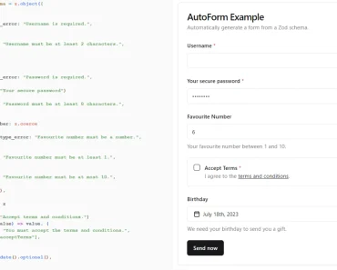 Automatic Form Builder Based On Shadcn UI – AutoForm Automatic Form Builder Based On Shadcn UI – AutoForm