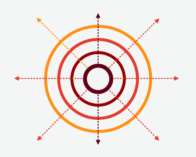 colorful target with arrows