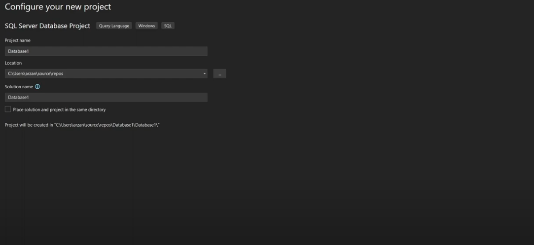 Configure the Project
