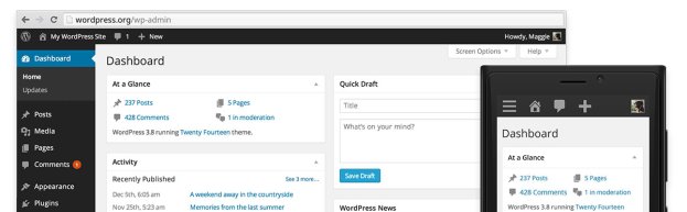 WordPress 3.8:全新扁平化后台UI,新的默认主题