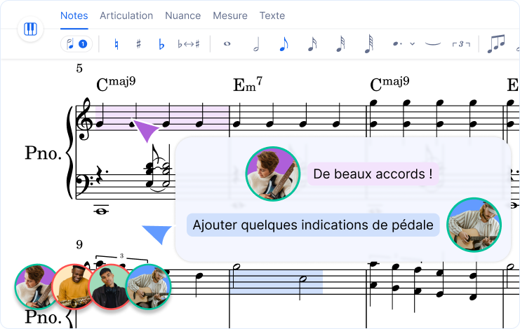 Real-time collaboration interface