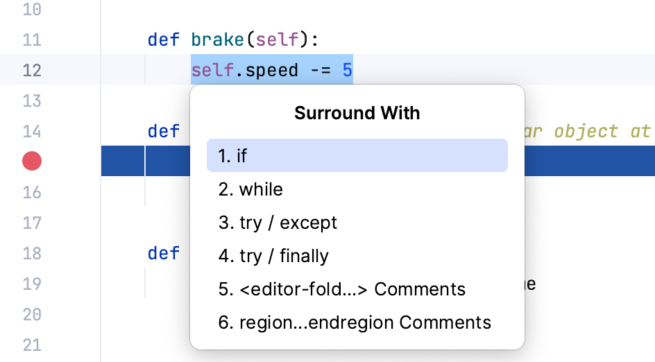 Examining the values of the variables Examining the values of the variables