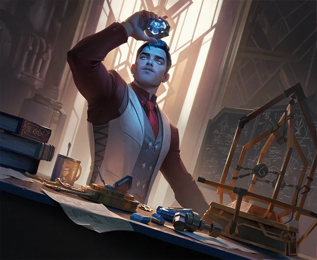 Jayce, Man of Progress Art by Tutu - Riftbound