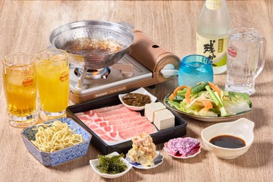 島唄ライブ 屋台村 あしびなー_屋台村で「あぐーしゃぶしゃぶ」堪能