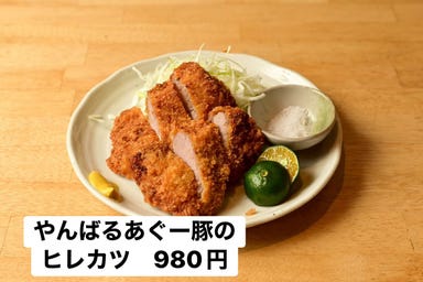 島唄ライブ 屋台村 あしびなー_やんばるあぐー豚のヒレカツ
