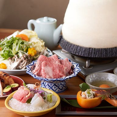 酒喜膳 一喜喜_おすすめ【松阪牛すき焼きorしゃぶしゃぶコース<全7品>】高級魚『のどぐろ』雪塩焼など豪華食材を存分に