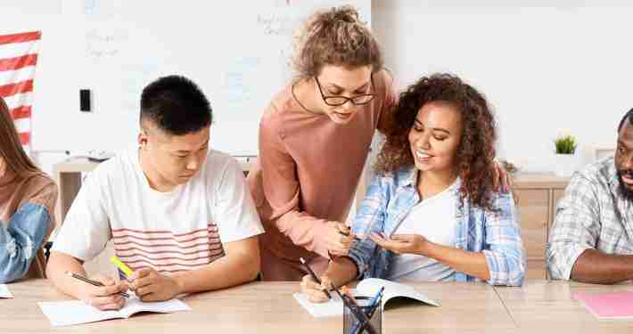 People,Taking,Classes,At,Language,School