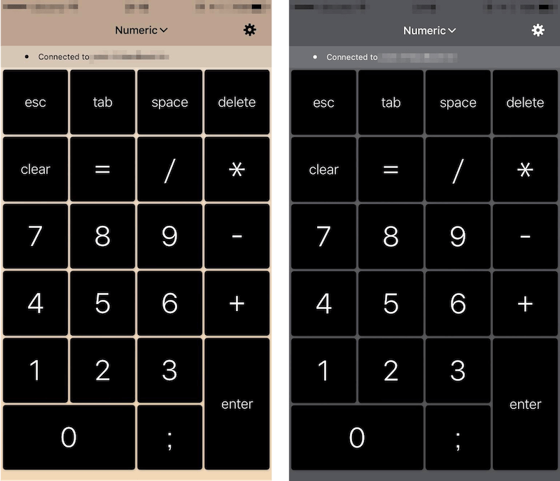 NumPadのテンキーカラーは3色