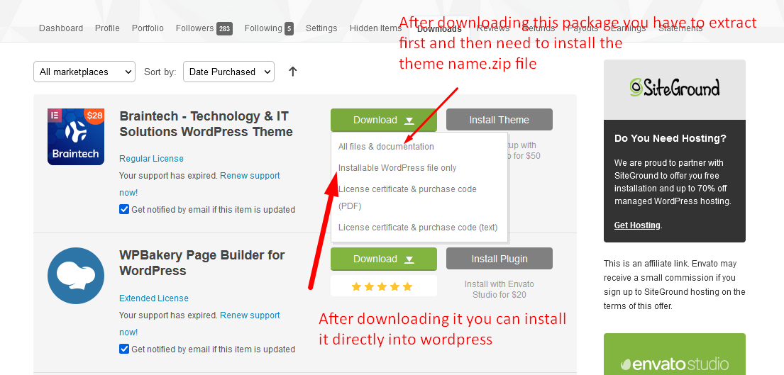 Install Theme 1 download theme2 - Install Theme