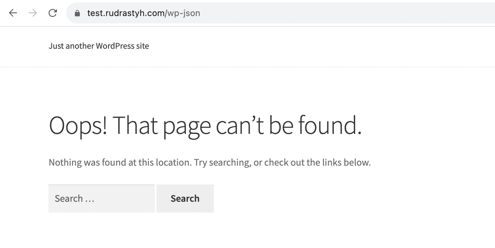 REST API not allowed 404 page