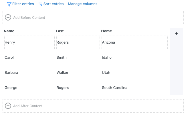 Formidable Forms table editor