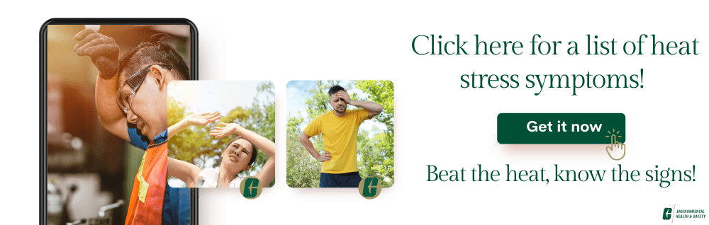 Click here for a list of heat stress symptoms!