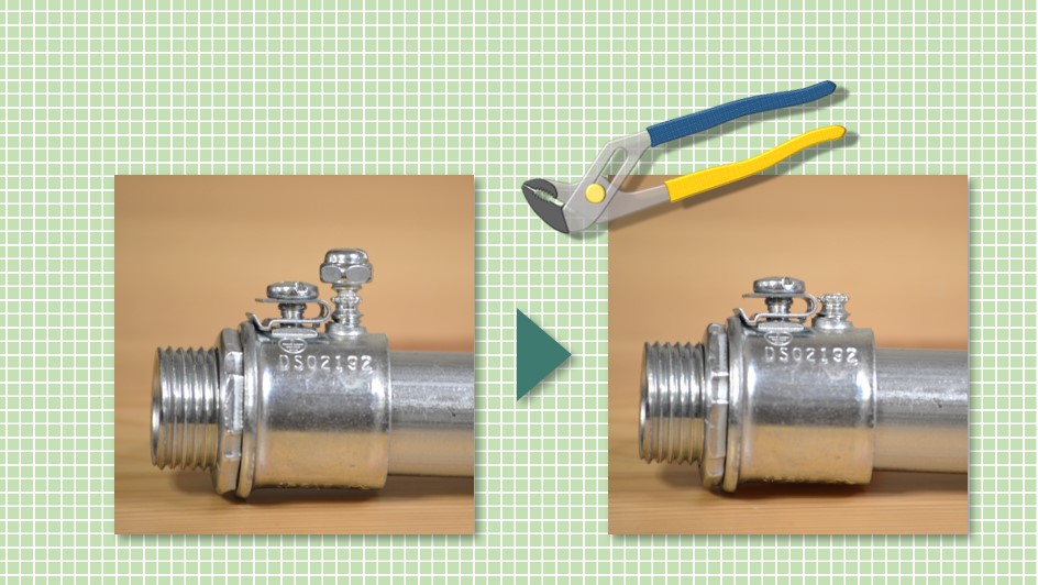 ネジの頭をネジ切る