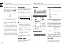 Thank you for purchasing this PIONEER
product
To ensure proper use, please read through this
manual before using this product