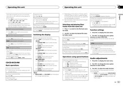 Local seek tuning lets you tune in to only those
radio stations with sufficiently strong signals for
good reception.
1 Press