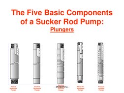The Five Basic Components
of a Sucker Rod Pump:
Plungers
Pin End
Spraymetal
Plunger
Box End
Spraymetal
Plunger
Box End
Spr