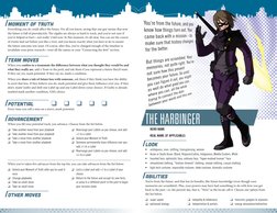 THE HARBINGER
HERO NAME
REAL NAME (IF APPLICABLE)
Look
• ambiguous, man, shifting, transgressing, woman
• Asian or South A