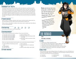 THE NOMAD
ALIAS
REAL NAME (IF DIFFERENT)
Look
• ambiguous, man, shifting, transgressing, woman
• Asian or South Asian, Bla