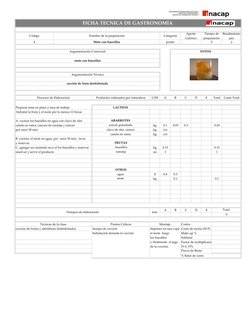 2
U/M
A
B
C
D
E
Total
Costo Total
kg
0.1
0.03
0.3
0.43
clavo de olor entero
kg
c/n
canela en rama
kg
c/n
y reservar.
kg
0.