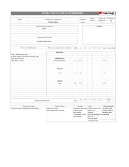 2
U/M
A
B
C
D
E
Total
Costo Total
kg
0.1
0.1
un
2
1
OTROS
agua
lt
0.4
0.4
A
B
C
D
E
licuar después de la cocción
el mote lue