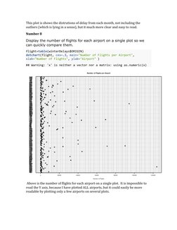 This
plot
is
shows
the
distrutions
of
delay
from
each
month,
not
including
the
out