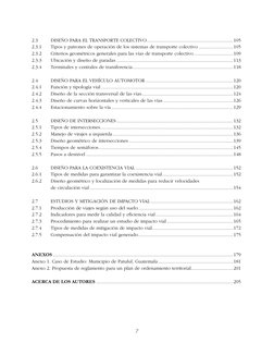 7
2.3
Diseño para el transporte colectivo.....................................................................105
2.3.1