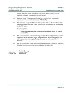 Document Responsibility: Inspection Department
00-SAIP-71
Issue Date: 5 October 2008
Next Planned Update: TBD
Plant Ins