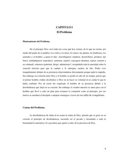4
CAPITULO I
El Problema
Planteamiento del Problema.
En el principio Dios creó todas las cosas que hoy existe