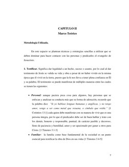 7
CAPITULO II
Marco Teórico
Metodología Utilizada.
En este espacio se plantean técnicas y estrategias sencill