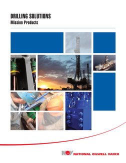 Drilling Equipment
i
DRILLING SOLUTIONS
Mission Products