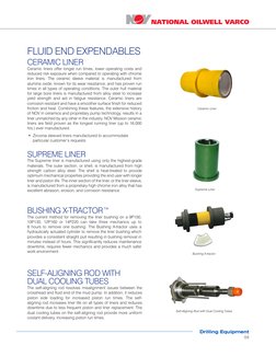 Drilling Equipment
03
Supreme Liner
CERAMIC LINER
Ceramic liners offer longer run times, lower operating costs and
reduced r