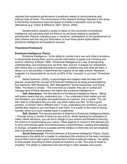 reported that academic performance is positively related to having parents who
enforce rules at home. The obviousness of the
