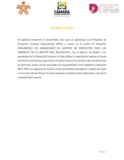 PÁGINA 1
INTRODUCCIÓN
El siguiente documento es desarrollado como guía de aprendizaje en el Programa de
Formación C